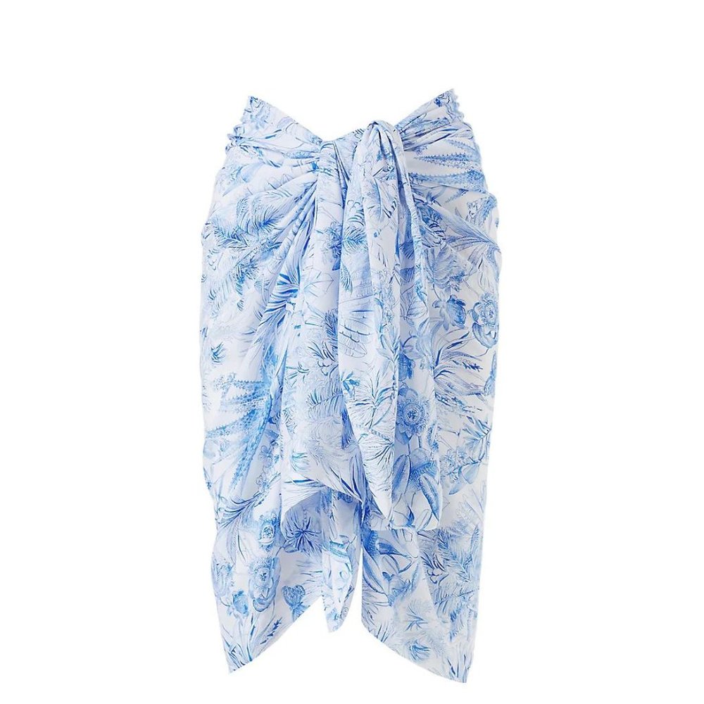 NWT Melissa Odabash Floral Sketched Pareo